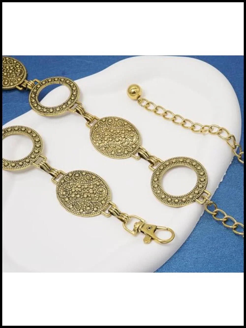 Metal Chain Waist Belt for Women Boho Cowgirl Waist Chain Belt for Dresses